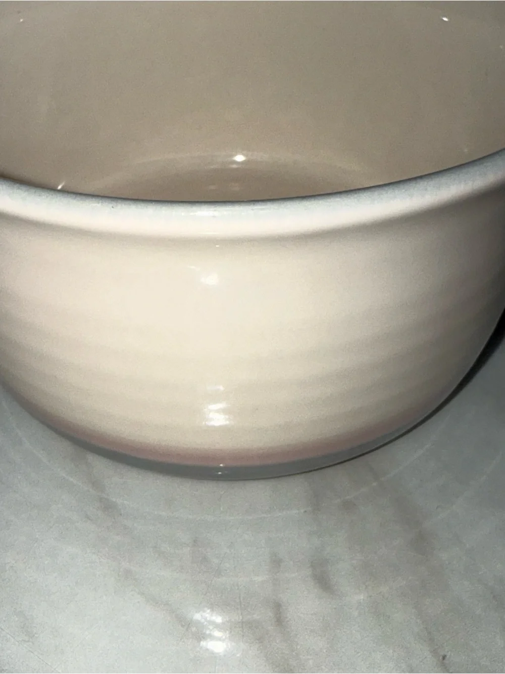 Pfaltzgraff Stoneware 431 Band Stripe Bowl Beige Gray Pink 6